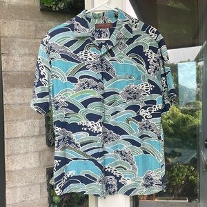 Tori Richards silk/lyocel aloha Shirt